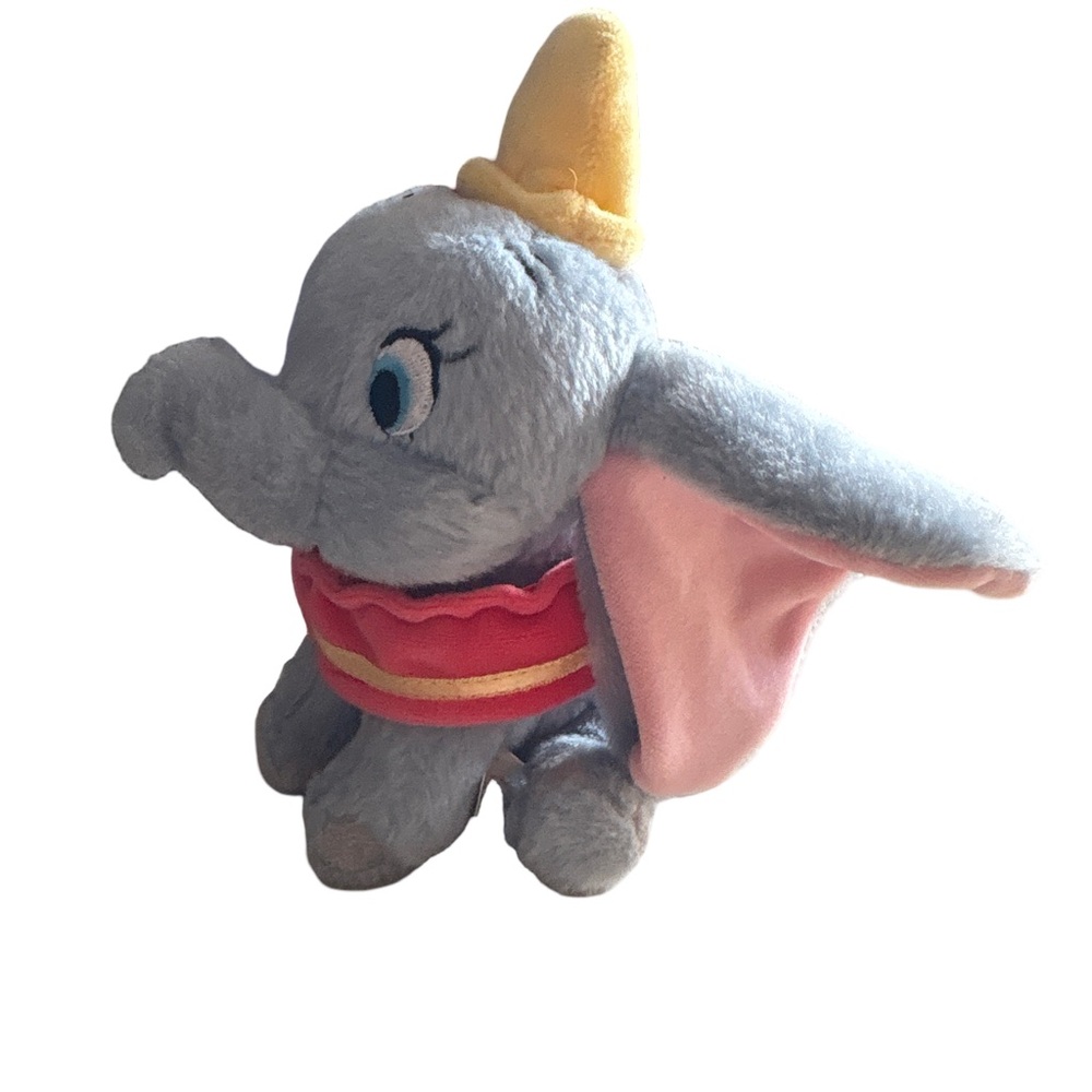 Disney Dumbo Plush Elephant - Gray, Pink, and Yellow